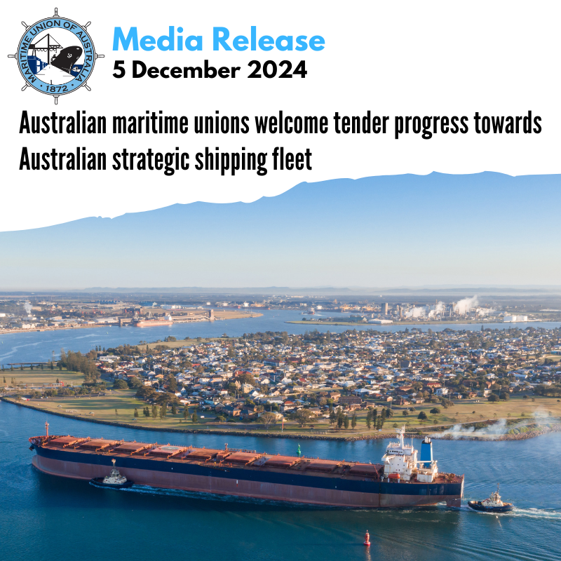 Three Australian maritime unions welcome tender progress towards ...